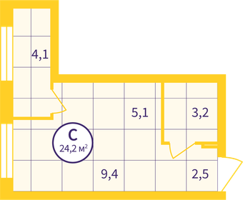 23,7 м², квартира-студия 3 840 000 ₽ - изображение 15