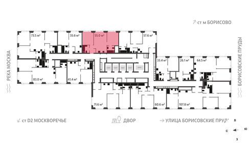 Квартира 55 м², 2-комнатная - изображение 2