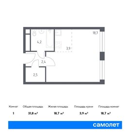 28 м², квартира-студия 14 838 360 ₽ - изображение 28