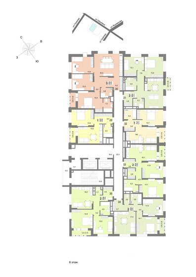 67,4 м², 3-комнатная квартира 8 610 889 ₽ - изображение 22