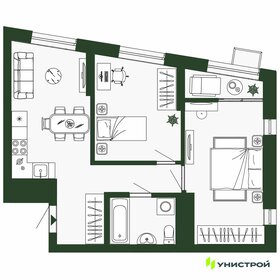 Квартира 54,4 м², 2-комнатная - изображение 1