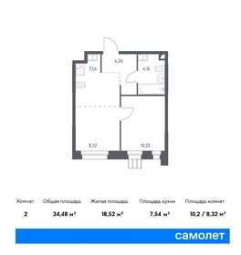 34 м², 1-комнатные апартаменты 9 803 061 ₽ - изображение 29