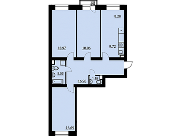 Квартира 95,7 м², 4-комнатная - изображение 1