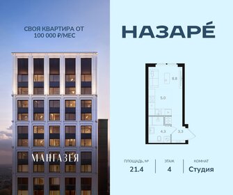 Квартира 21,4 м², студия - изображение 1