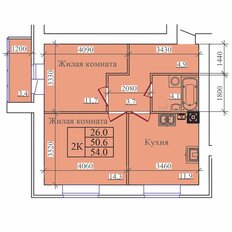 Квартира 54 м², 2-комнатная - изображение 2