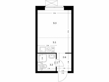 Квартира 20,2 м², студия - изображение 1