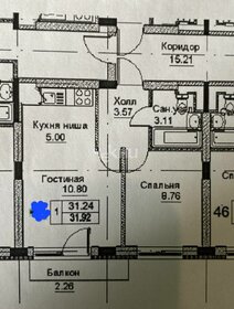 31 м², 1-комнатная квартира 3 950 000 ₽ - изображение 44