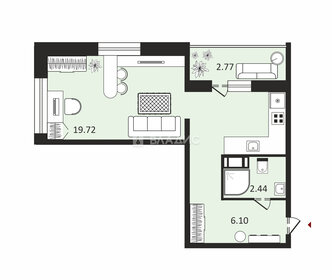 Квартира 28,3 м², студия - изображение 1