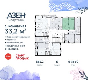 Квартира 33,2 м², 1-комнатная - изображение 2