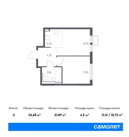 35 м², 2-комнатная квартира 8 300 000 ₽ - изображение 29