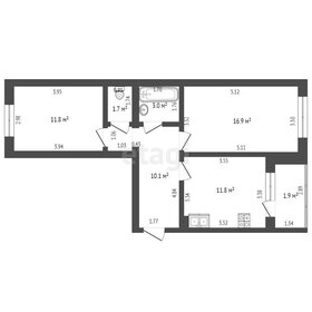 64,5 м², 2-комнатная квартира 5 890 000 ₽ - изображение 30