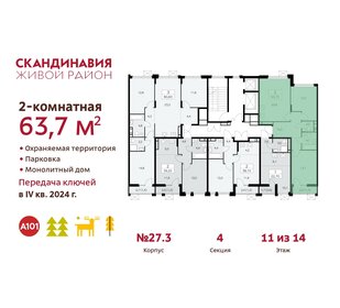 72,9 м², 2-комнатная квартира 18 000 000 ₽ - изображение 83