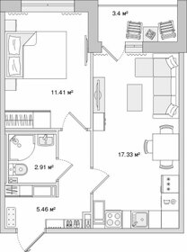 67,7 м², 2-комнатная квартира 19 692 018 ₽ - изображение 3