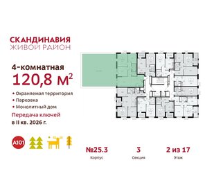 118 м², 3-комнатная квартира 23 900 000 ₽ - изображение 88