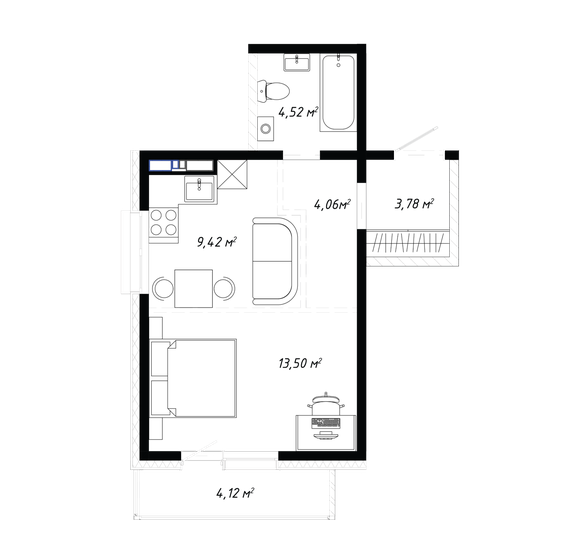 30 м², 2-комнатная квартира 4 700 000 ₽ - изображение 91