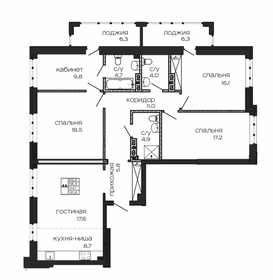 130,9 м², 4-комнатная квартира 22 907 500 ₽ - изображение 19