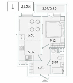 31,2 м², 1-комнатная квартира 5 129 808 ₽ - изображение 88