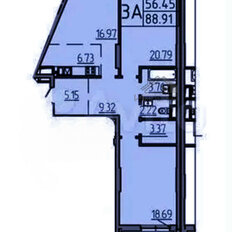 Квартира 86 м², 3-комнатная - изображение 2