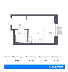 22,7 м², квартира-студия 6 025 467 ₽ - изображение 21