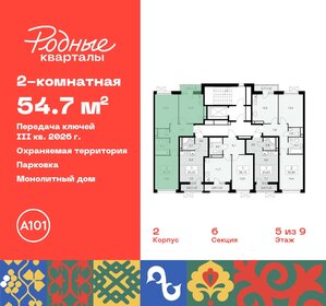 Квартира 54,7 м², 2-комнатная - изображение 2