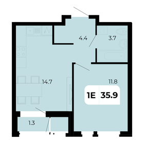 35,7 м², 1-комнатная квартира 4 337 550 ₽ - изображение 44