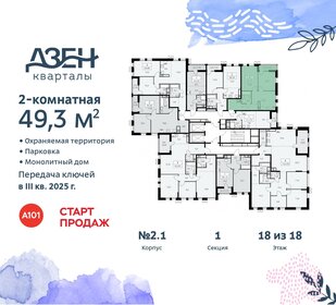 49,2 м², 2-комнатная квартира 14 831 655 ₽ - изображение 17