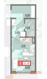 Квартира 22 м², студия - изображение 1