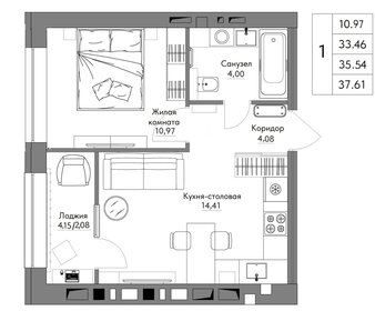 48,9 м², 2-комнатная квартира 4 050 000 ₽ - изображение 109