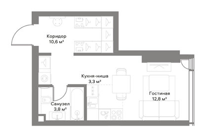 40 м², апартаменты-студия 21 000 000 ₽ - изображение 64