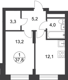 41,8 м², 1-комнатные апартаменты 8 650 000 ₽ - изображение 34