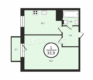 38,7 м², 1-комнатная квартира 3 400 000 ₽ - изображение 18