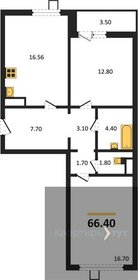 Квартира 66,4 м², 2-комнатная - изображение 1