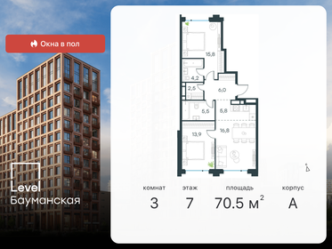 62,1 м², 3-комнатная квартира 34 752 452 ₽ - изображение 15