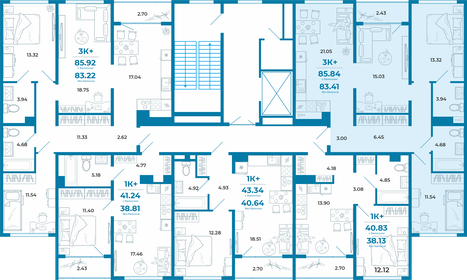 83 м², 3-комнатная квартира 8 470 000 ₽ - изображение 9