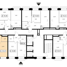 Квартира 33,1 м², 1-комнатная - изображение 2