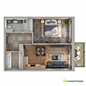 Квартира 58,5 м², 1-комнатная - изображение 1