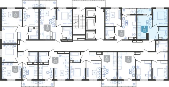 34,2 м², 1-комнатная квартира 7 394 040 ₽ - изображение 35