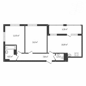 56,4 м², 2-комнатные апартаменты 11 000 000 ₽ - изображение 87