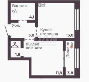 36 м², 1-комнатная квартира 5 206 000 ₽ - изображение 83