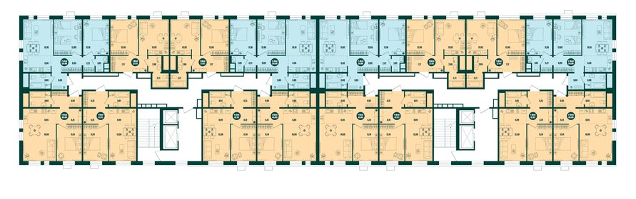 72 м², 2-комнатная квартира 6 500 000 ₽ - изображение 89