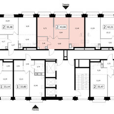 Квартира 43 м², 2-комнатная - изображение 2