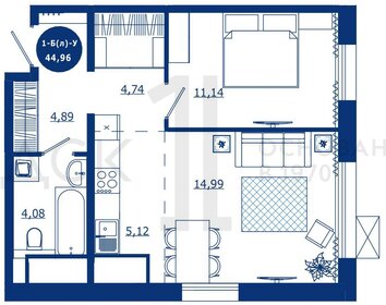 32 м², 1-комнатная квартира 3 600 000 ₽ - изображение 9