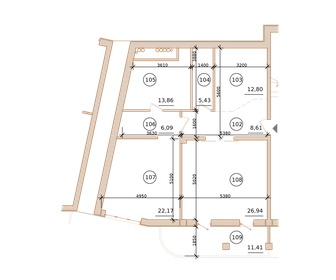 Квартира 99,3 м², 2-комнатная - изображение 1