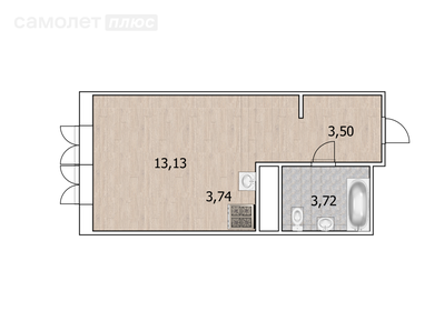 28 м², квартира-студия 6 900 000 ₽ - изображение 36