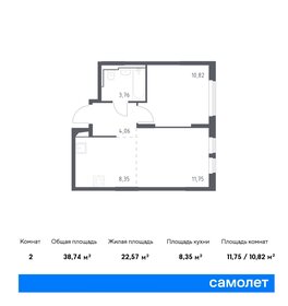 40,6 м², 2-комнатная квартира 9 150 000 ₽ - изображение 41