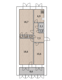 67,6 м², 3-комнатная квартира 8 600 000 ₽ - изображение 28