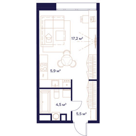 39,8 м², 1-комнатная квартира 21 500 000 ₽ - изображение 135