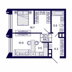 Квартира 44,5 м², 2-комнатная - изображение 2