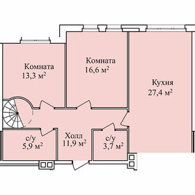 Квартира 158,3 м², 2-комнатная - изображение 1