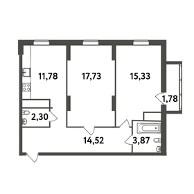 Квартира 67,3 м², 2-комнатная - изображение 3